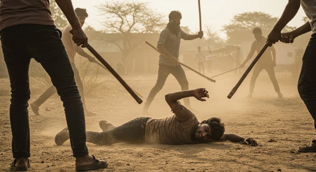 Deadly feud in Ghazipur: Young man out for a stroll brutally attacked, shot, arm broken, beaten with sticks