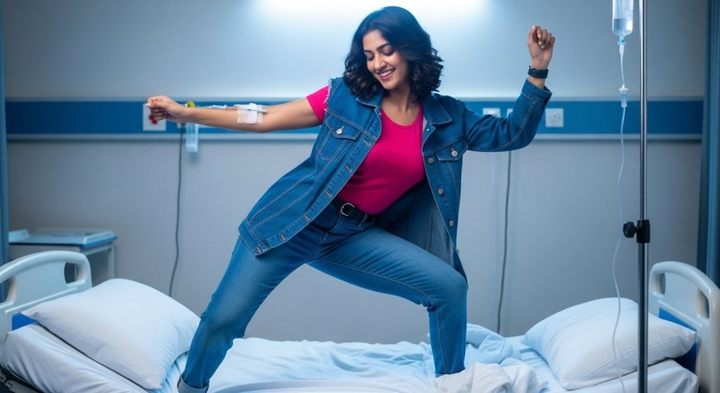 Girl with IV Drip on Hospital Bed Dances to Tony Kakkar's Song in Viral Reel