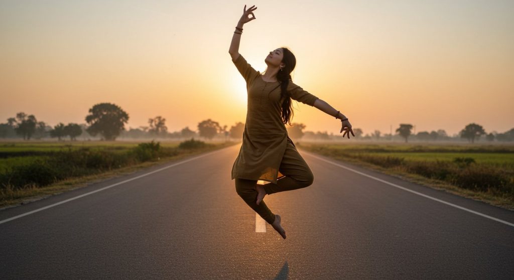 Girl dances to Lord Shiva's bhajans on a deserted road; devotional video wins millions of hearts!