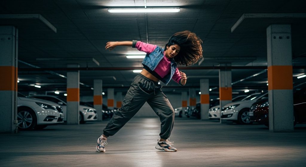Girl's spectacular dance moves in parking lot caused a sensation, video went viral!