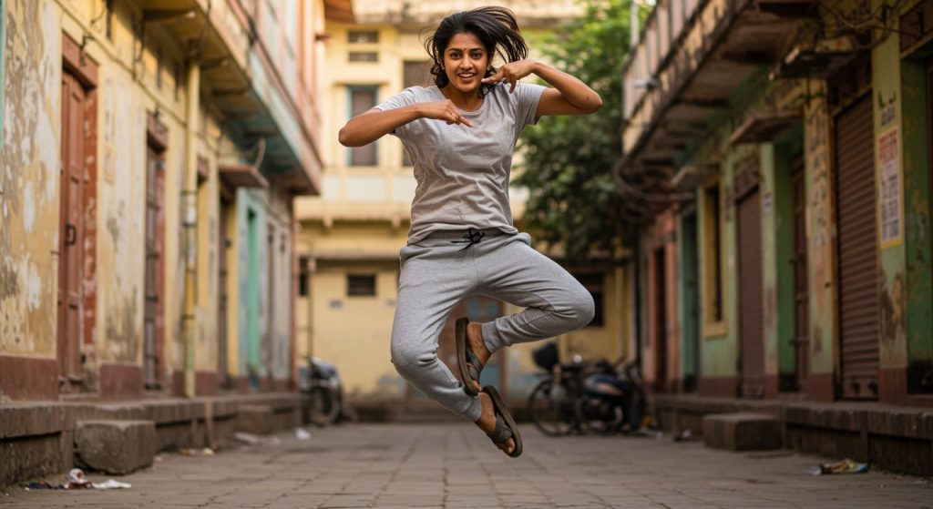 A girl's spectacular dance in slippers and lowers made people forget even Michael Jackson!