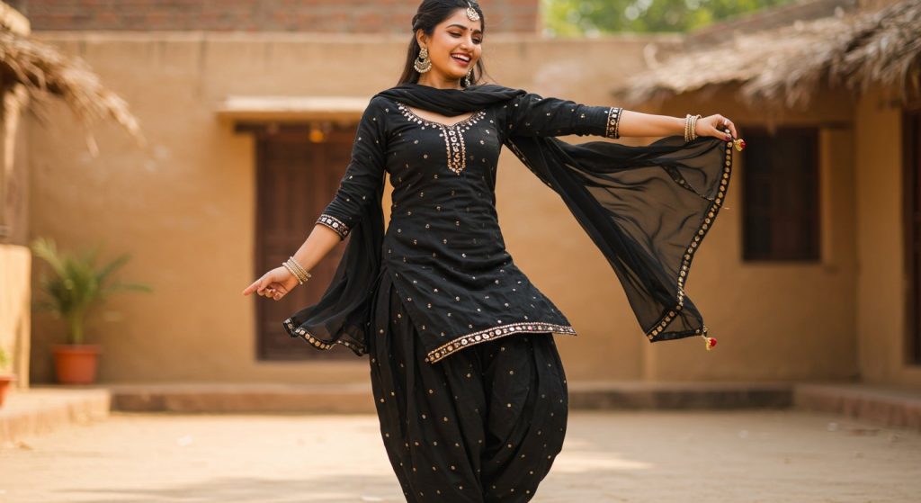 Storm on the Internet! Girl's Haryanvi Dance in Black Suit and Captivating Smile Creates a Sensation