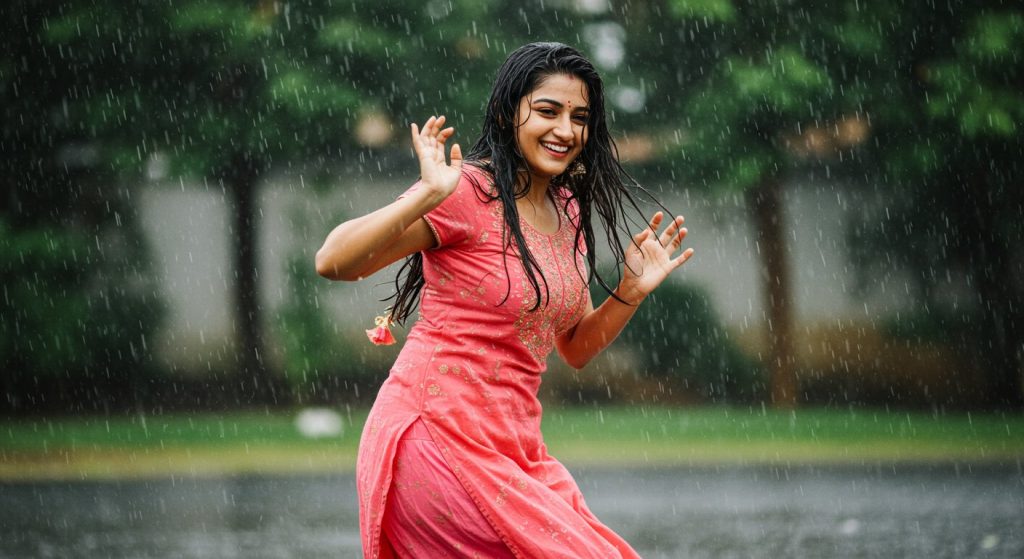 Girl's amazing dance moves in drizzle take internet by storm, captivates viewers.