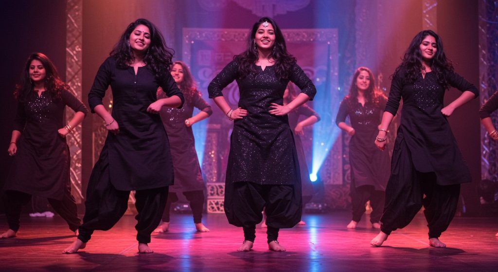 Viral Video: Girls in Black Kurtis Perform a Spectacular Dance to a Bollywood Song, Leaving Everyone Stunned!