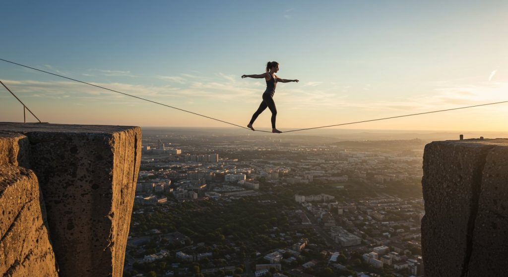 Deadly Stunt on 5-Inch Ledge: Girl's Dangerous Thin Rope Video Horrifies Viewers