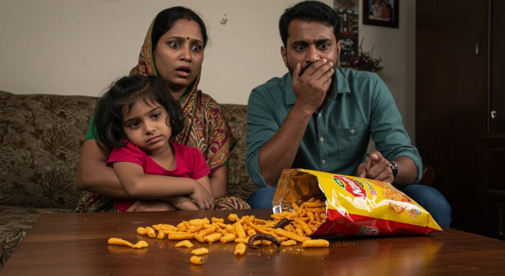 UP: Worm in Popular Brand Snack Makes Child Ill, Family Stunned