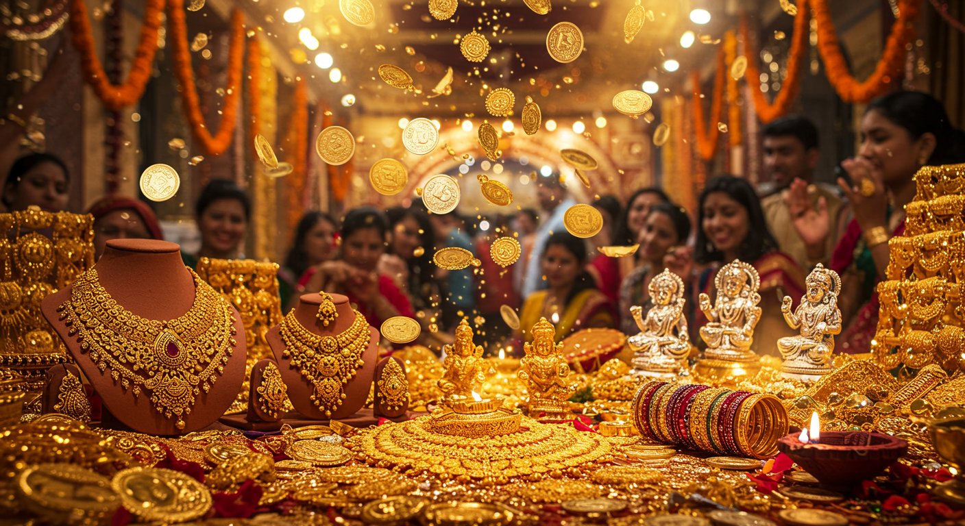 सोना-चांदी का जादू बरकरार: धनतेरस पर बाजार में होगी धनवर्षा, इस दिवाली बनेगा बिक्री का नया रिकॉर्ड!