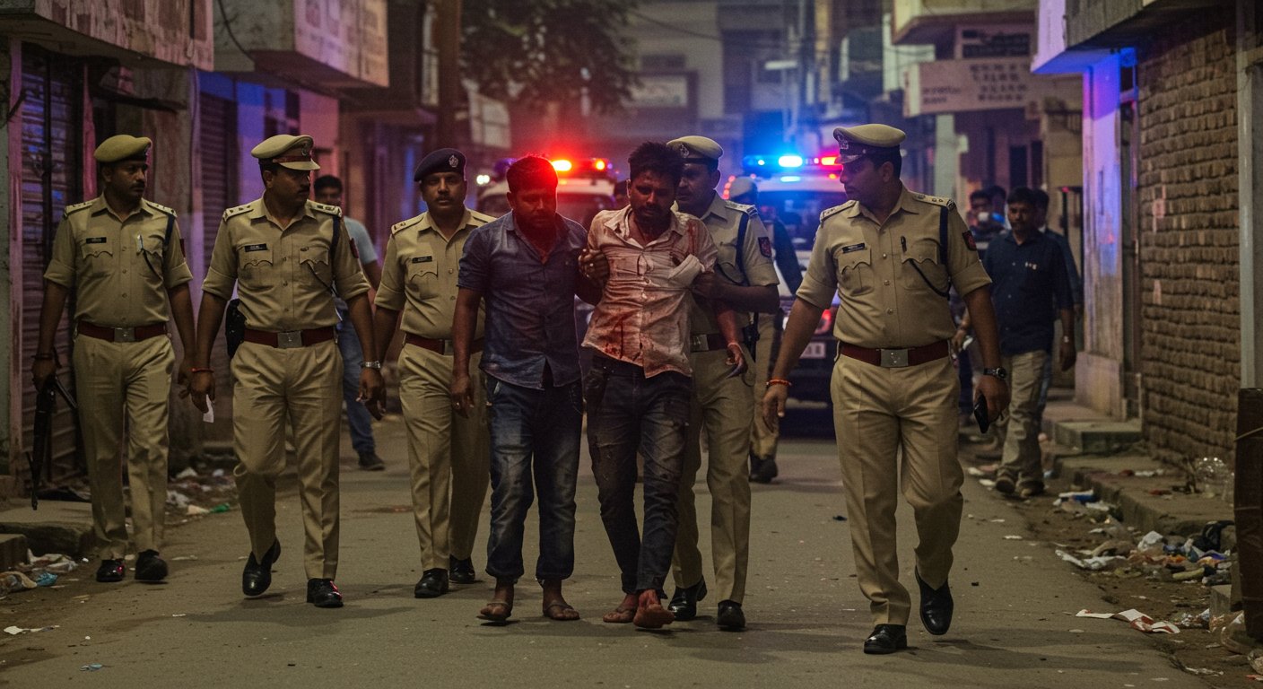 गोंडा पुलिस का बड़ा एक्शन: मुठभेड़ में छोटी सेना गैंग लीडर सहित दो कुख्यात बदमाश धराए, गोली लगने से घायल