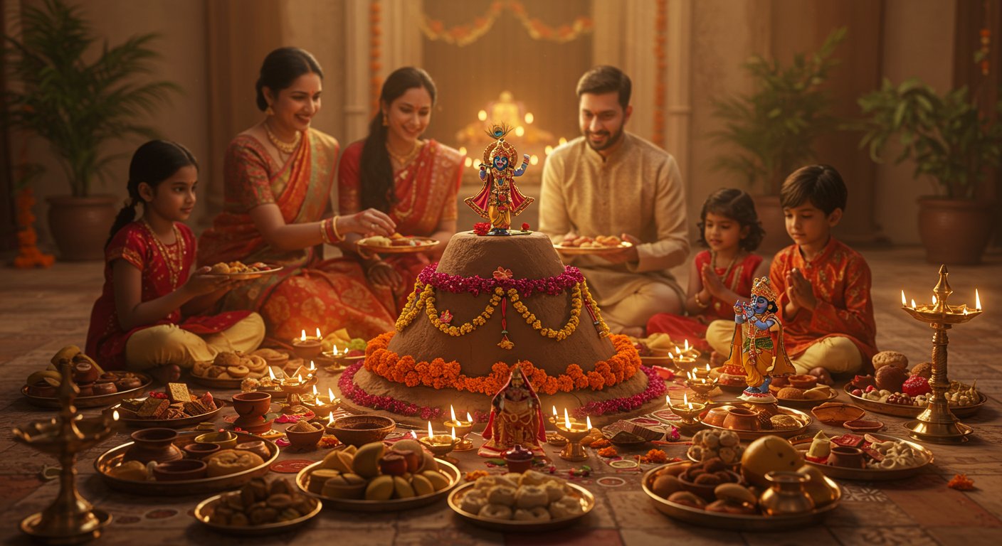 गोवर्धन पूजा 2025: आज देशभर में मनाया जा रहा यह पावन पर्व, जानें शुभ मुहूर्त, पूजन विधि और पौराणिक महत्व