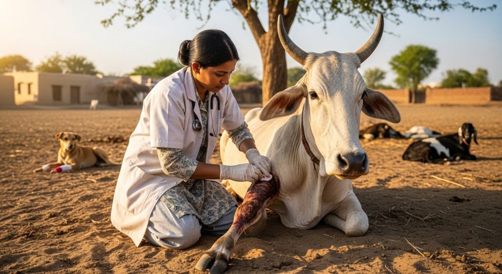 Government Vet's Amazing Work: How She Gives New Life to Animals with Putrefying Wounds, Video Goes Viral!