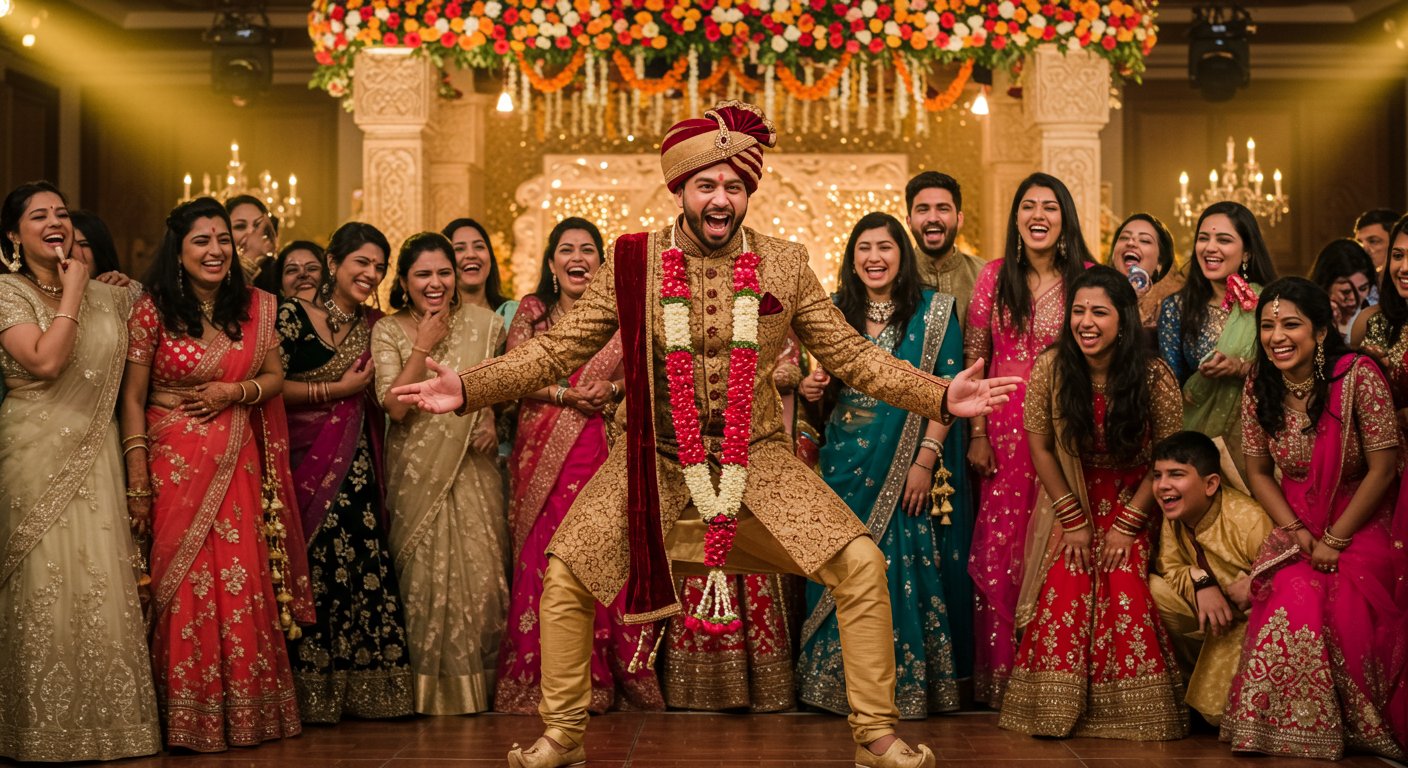 दूल्हे के धमाकेदार डांस ने शादी में लगाई आग, मेहमानों को हंसा-हंसाकर लोटपोट किया!
