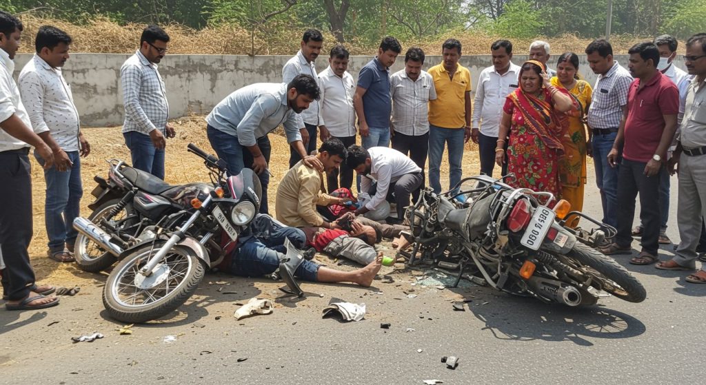 Havoc in Hathras: Horrific Collision of Two Bikes, Five Seriously Injured Including Brothers-in-Law, Three Hospitalized