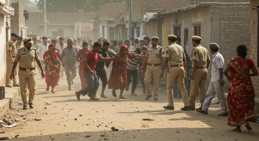 Hathras: Stone-pelting in Nagla Mani causes stampede, 9 injured, 14 booked, 6 arrested - Tension in village
