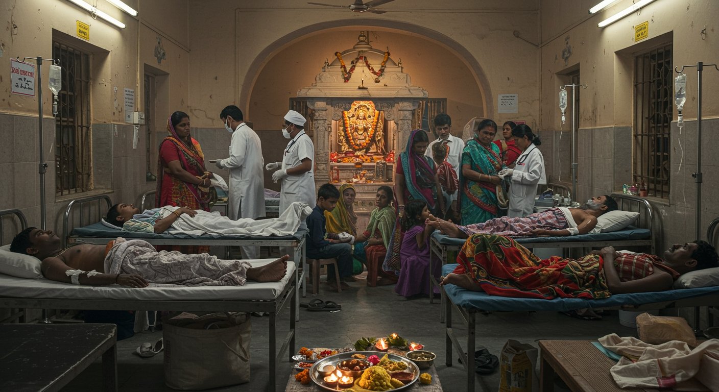 हाथरस: मंदिर का प्रसाद खाने से महिला की मौत, 18 अस्पताल में भर्ती – चौंकाने वाली घटना