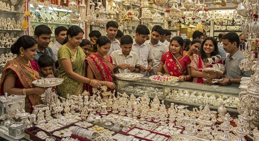 Sharp Fall in Gold and Silver Prices, Strong 40% Surge in Silver Purchases on Dhanteras