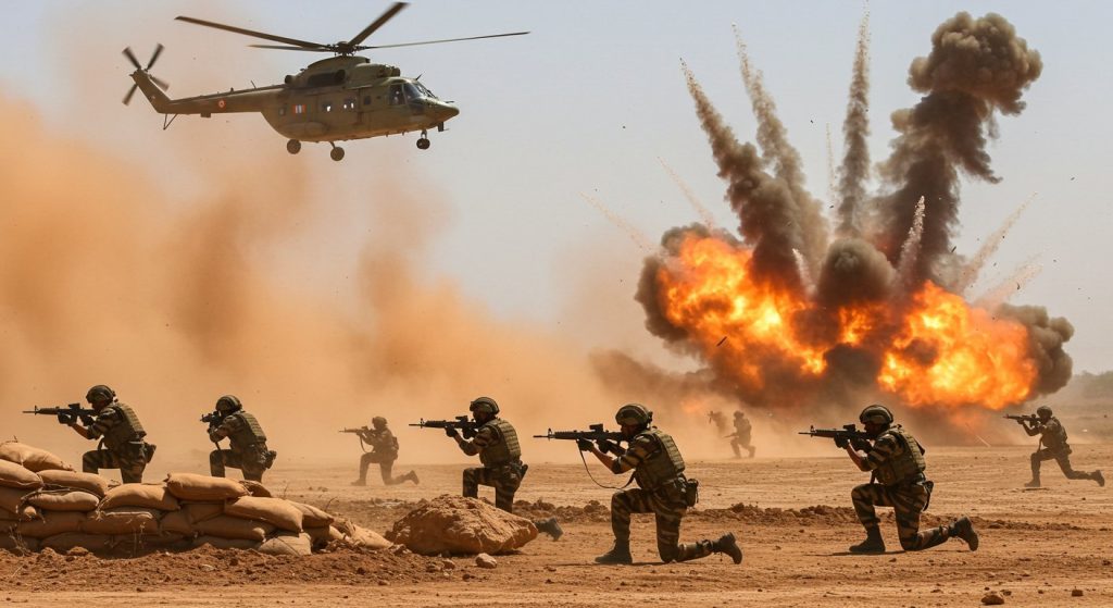 Bombs Roar in UP, Helicopters Kick Up Dust... Army Showcases Incredible Combat Prowess