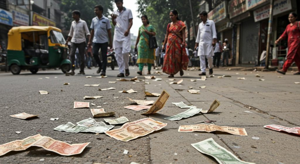 Notes scattered on roads, but no one picked them up: Where has the value of money become worthless?