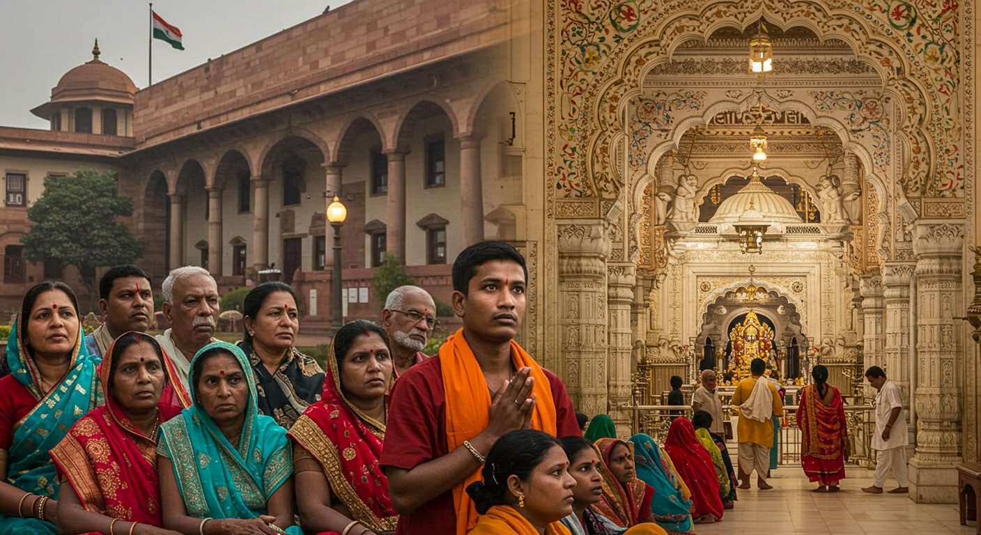 बांके बिहारी मंदिर दर्शन अवमानना मामला: हाईकोर्ट में सुनवाई टली, भक्तों को अगले आदेश का इंतजार