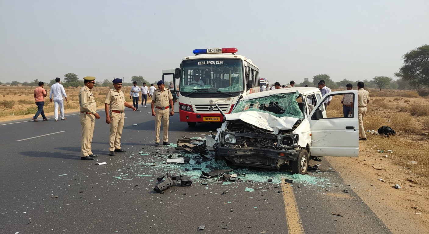 बरेली में दिल दहला देने वाला हादसा: बीसलपुर मार्ग पर बस से टकराई इको वैन, तीन की मौत, दस घायल