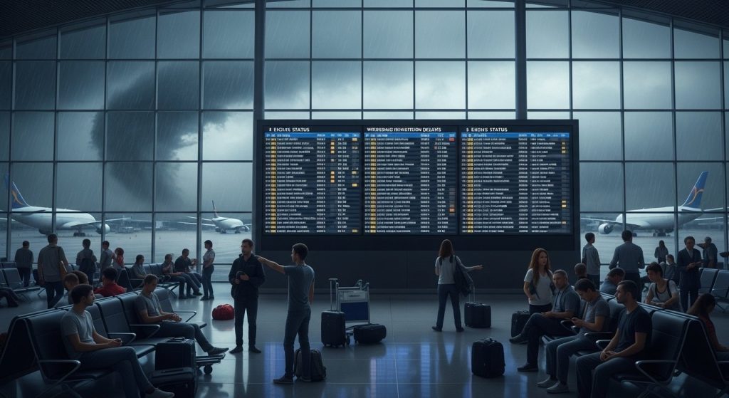 Cyclonic Storm 'Montha' Also Affects Flights, 32 Cancelled; Know All Routes