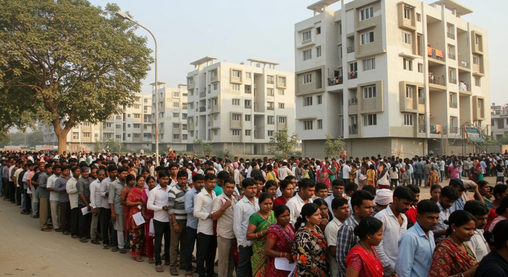 Massive Demand for Flats Built on Mafia Mukhtar's Seized Land; 1703 Application Forms Sold in Three Days!
