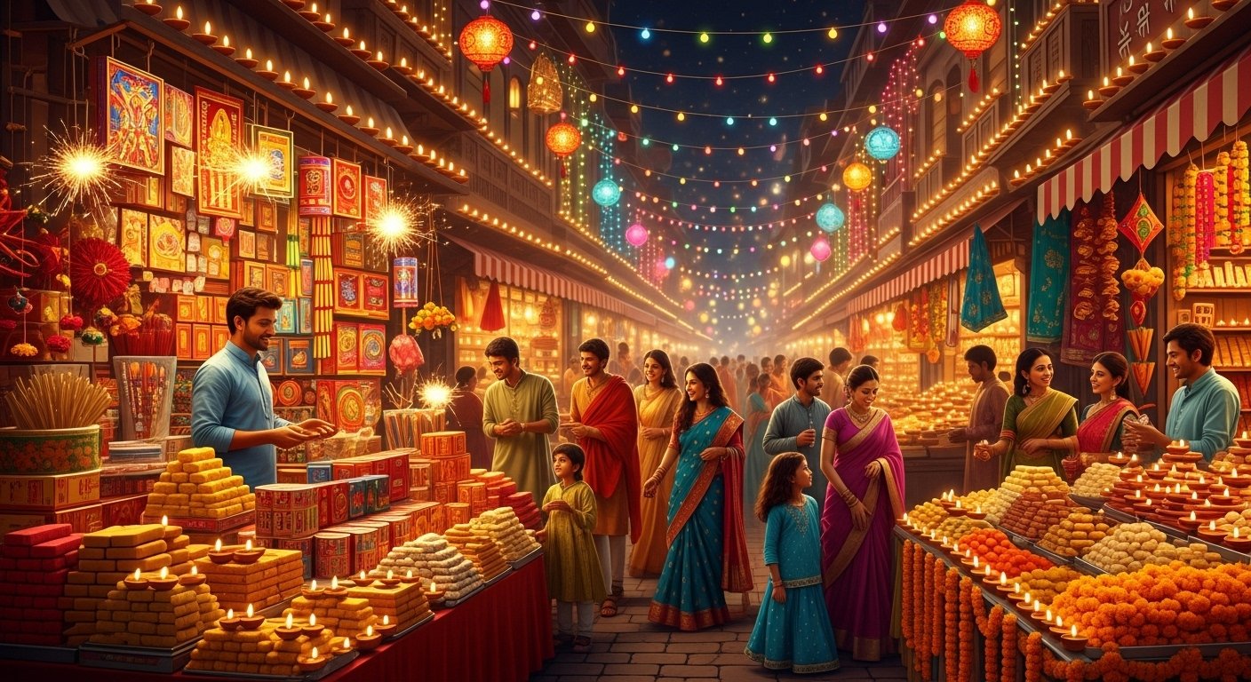 कानपुर में दीपोत्सव का बंपर कारोबार: व्यापारियों की हुई चांदी, 3500 करोड़ का व्यापार, 70 करोड़ के बिके पटाखे!