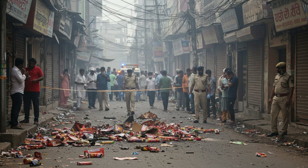 Kanpur: One dead in massive firecracker blast on Meston Road, serious questions on security arrangements