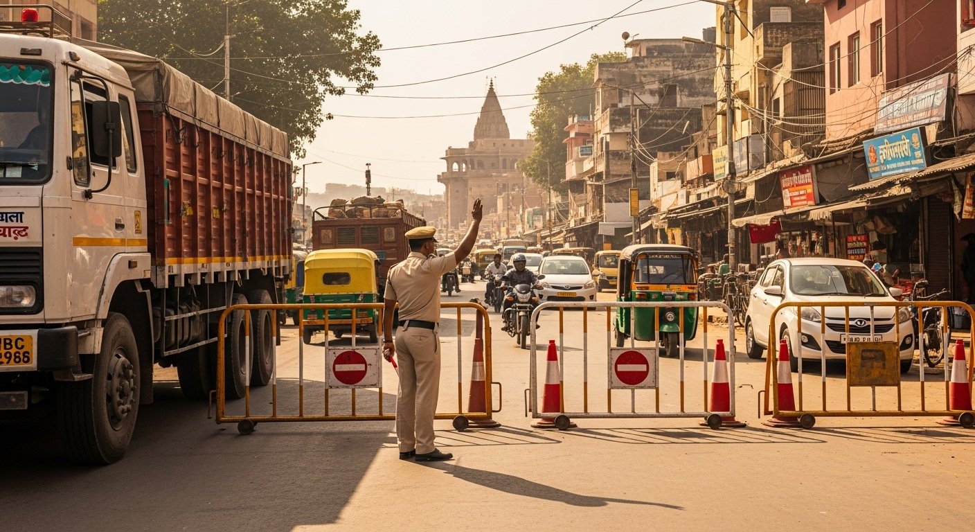 कानपुर घाटों पर दोपहर 2 बजे से भारी वाहनों की ‘नो एंट्री’, दो चरणों में लागू होगी नई ट्रैफिक व्यवस्था
