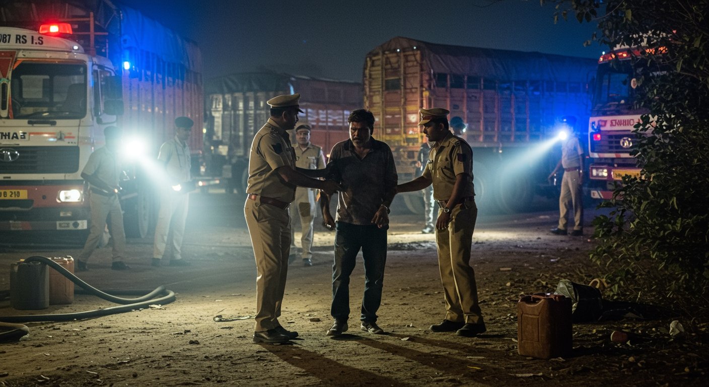कानपुर में ट्रकों से डीजल चोरी करने वाला सरगना गिरफ्तार, तीन साथियों की तलाश में जुटी पुलिस