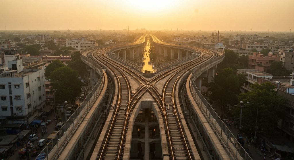 Kanpur Metro: Track Laying Completed from Baradevi to Naubasta, Four New Crossovers Ready, Major Relief for South Kanpur
