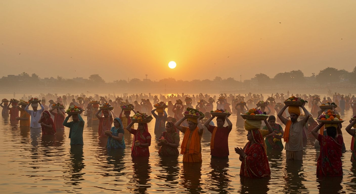 कानपुर में ‘उगह हे सूरज देव भेल भिनसरवा…’ गाते हुए उगते सूर्य को अर्घ्य, भक्तों ने ऐसे किया छठ व्रत का पारण