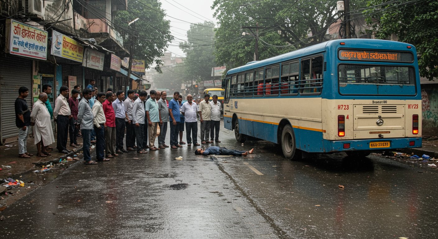 कानपुर में दिल दहला देने वाली घटना: बारिश से बचने बस के नीचे सोया युवक कुचलकर मरा, पुलिस जांच में जुटी