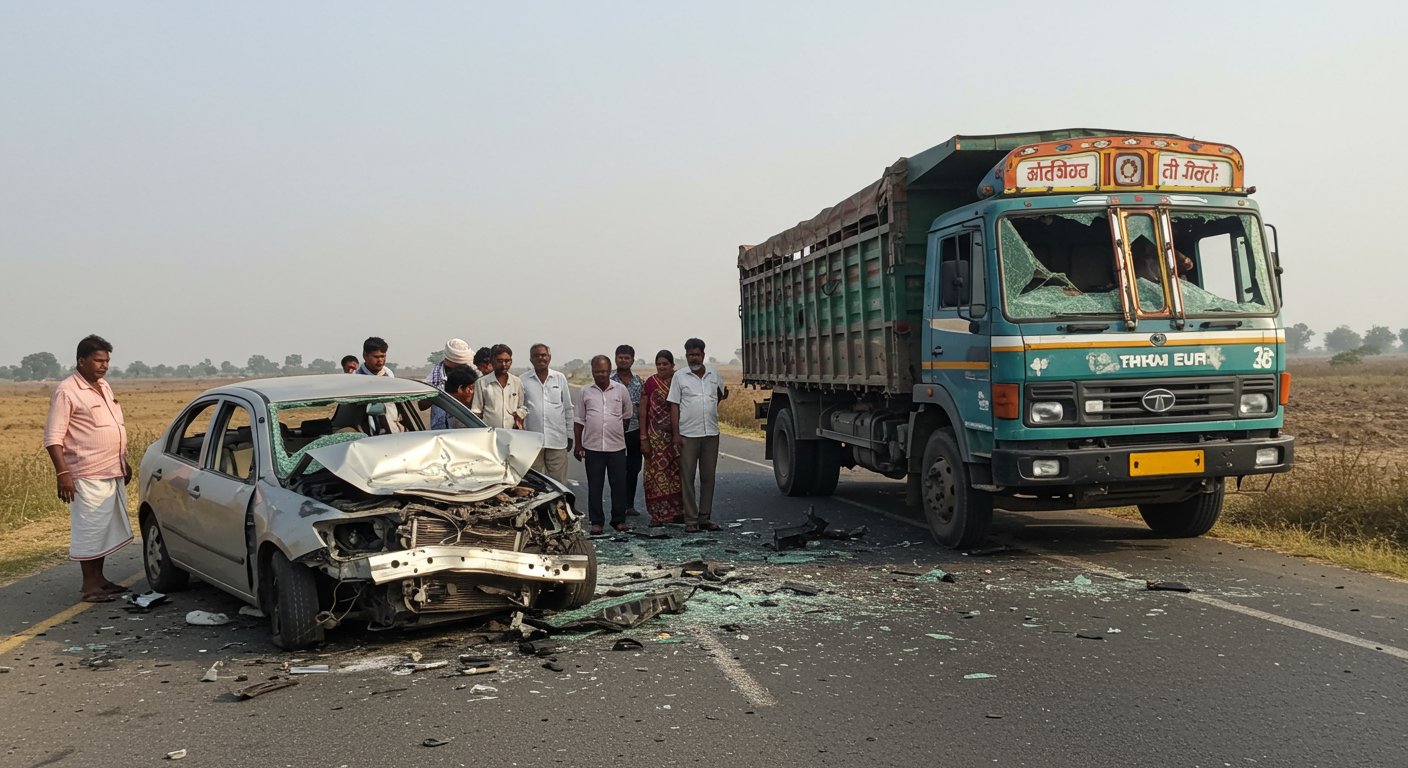 मुजफ्फरनगर में खौफनाक हादसा: अस्थि विसर्जन जा रहे एक ही परिवार के 6 सदस्यों की मौत, टक्कर इतनी भीषण कि ट्रक उछल गया, देखकर सहमे लोग