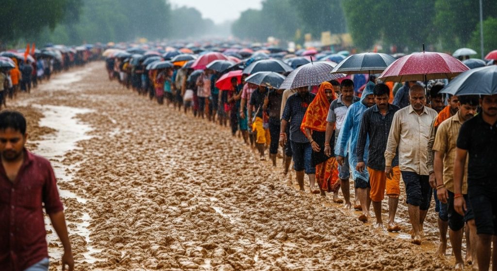 Ayodhya's 14-Kosi Parikrama: Rain and Mud Could Not Deter the Unwavering Faith of 1 Million Devotees