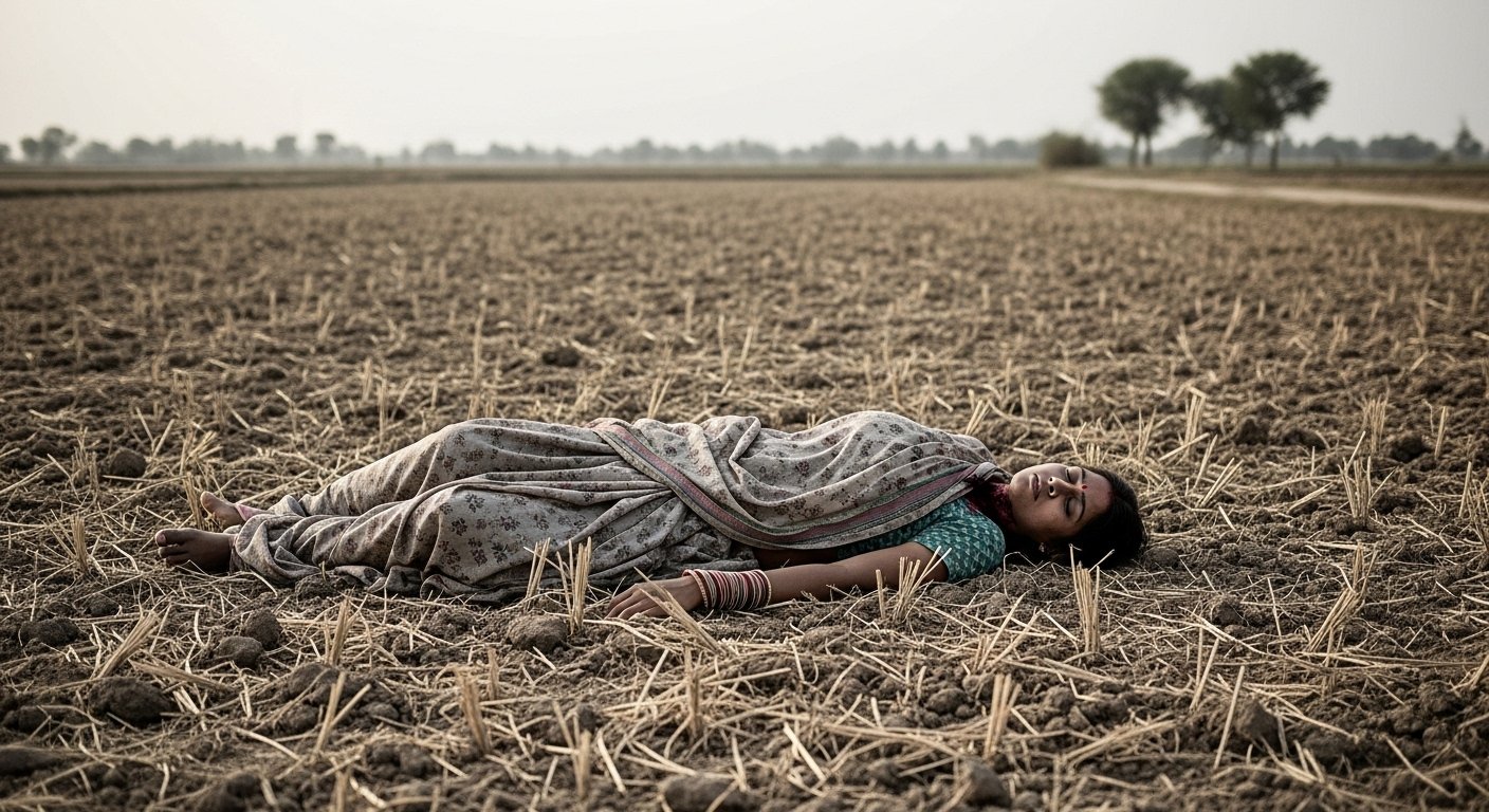 लखीमपुर खीरी: मायके से ससुराल जा रही विवाहिता की हत्या, खेत में मिली लाश; गले पर धारदार हथियार के निशान
