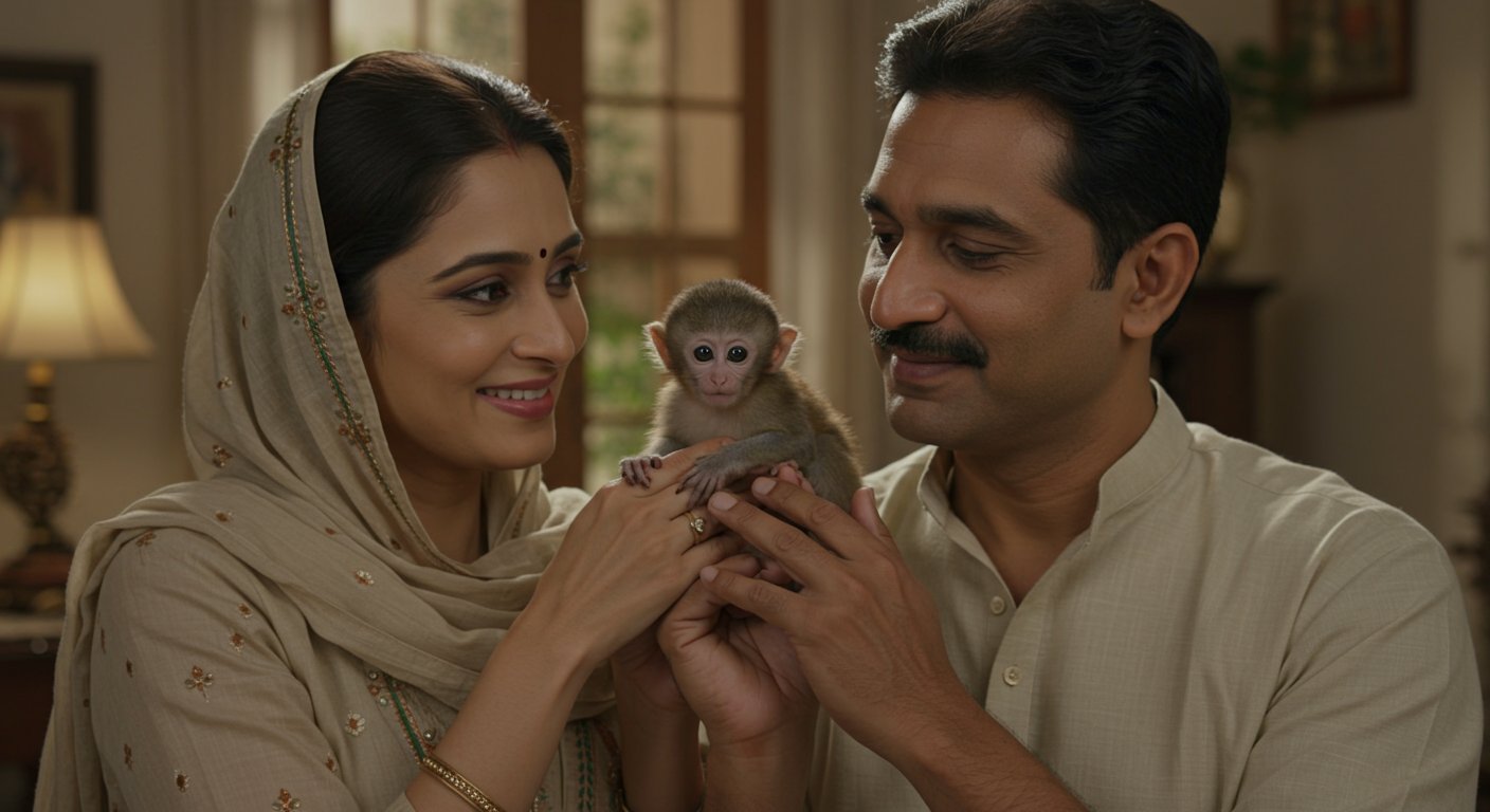 सड़क किनारे मिला बेसहारा बौना बंदर, देखते ही कपल ने अपनाया; फिर हुआ कुछ ऐसा कि कहानी हुई वायरल!