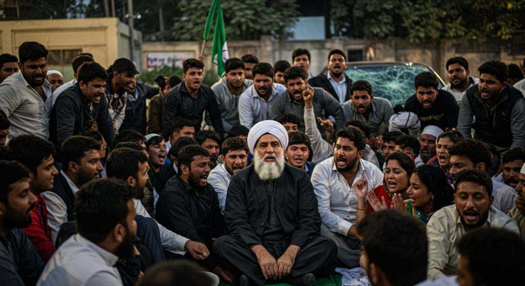 Lucknow: Attack on Maulana Jawad's car in Karbala Abbas Bagh, Maulana stages sit-in, tension from supporters' sloganeering