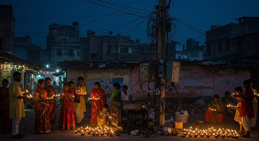 A major question over Diwali power in Lucknow: Alternative arrangements 'in disarray', photos tell the full story.