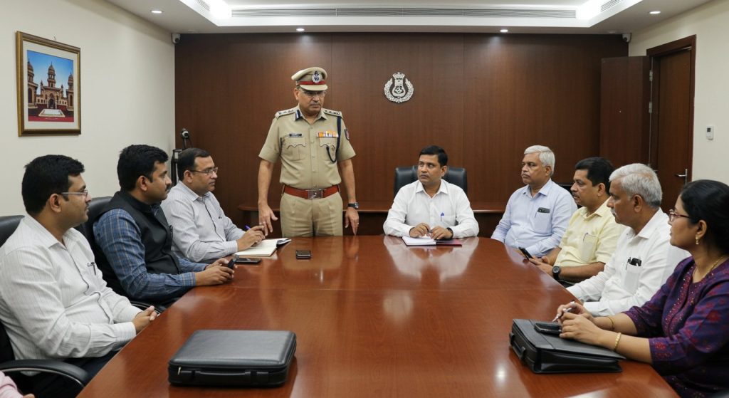 Lucknow: JCP gave traders a new security mantra, advising 'Dial 112 immediately for help if carrying goods or money.'