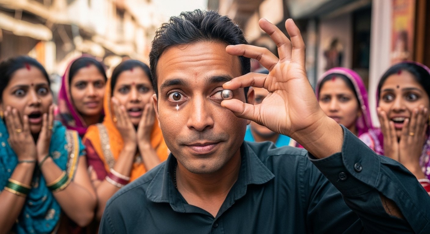 वायरल वीडियो: जादूगर ने आँख से एक-एक करके निकाली गोलियां, पास खड़ी महिलाएं रह गईं दंग!