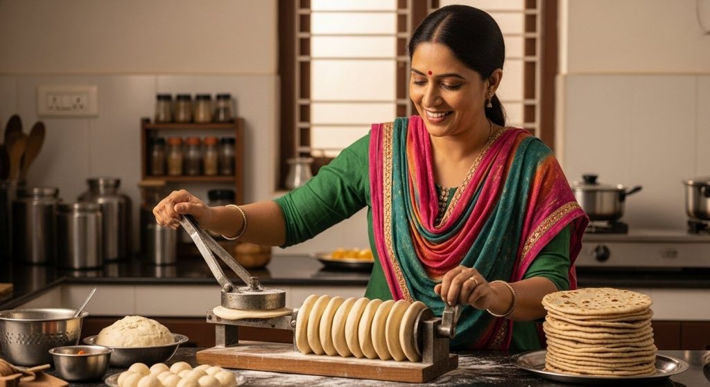 Many Rotis in 5 Minutes! This 'Desi Jugaad' Transformed the Kitchen, Women Are Delighted.