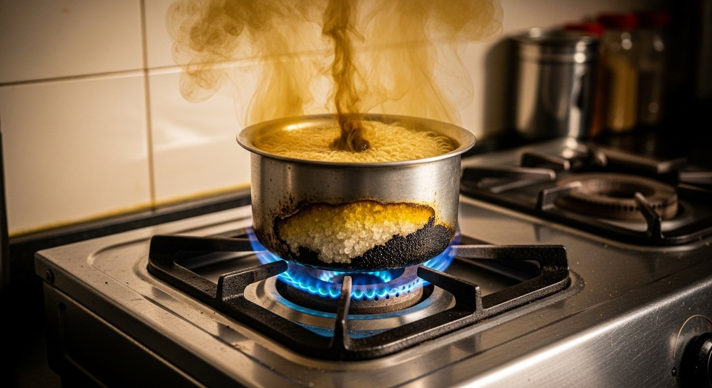शख्स ने गैस पर उबाली अपनी पेशाब, निकली असहनीय बदबू और डिब्बे में बचा यह चौंकाने वाला पदार्थ!
