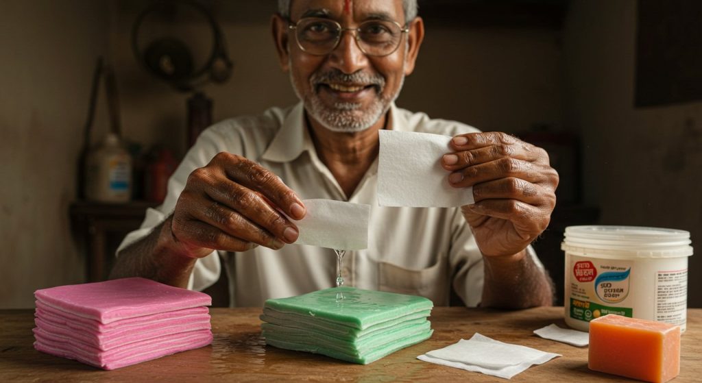 Homegrown Innovation Marvel: Man Invents Pocket-Sized Paper Soap; Video Will Make You Say 'What a Jugaad!'