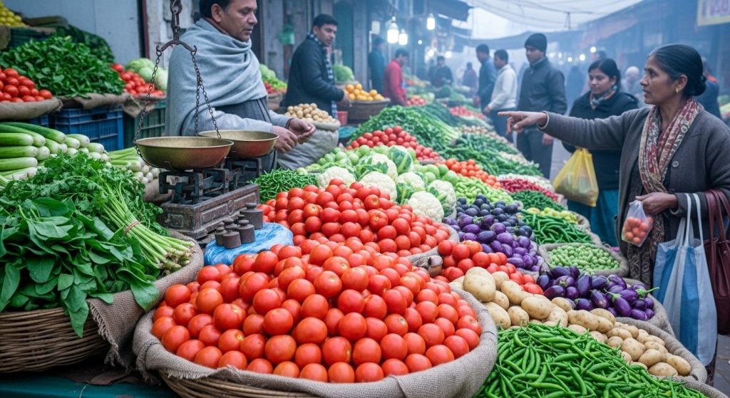 Vegetable Prices Tumble as Mercury Dips: Tomato Drops to Rs 25/kg From Rs 40, What's the Market Status?