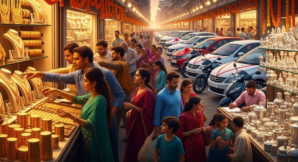 UP Sees Record Sales on Dhanteras: Gold, Silver & Vehicles Boom, Markets Shine