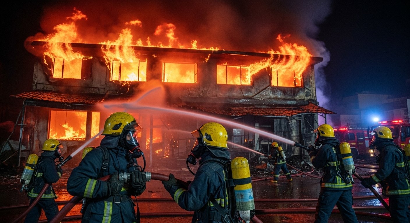यूपी के इन हाउस कैफे में भीषण आग से लाखों का नुकसान, दमकल ने घंटों की मशक्कत के बाद पाया काबू