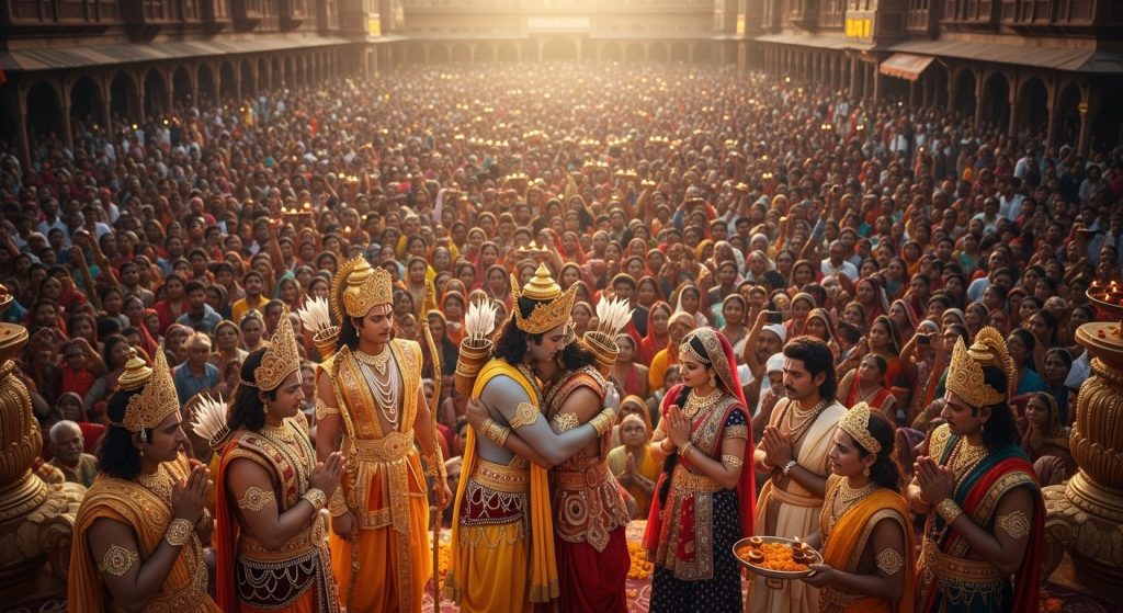 Historic Bharat Milap in Mau: People Flocked From Far And Wide, A Tidal Wave of Devotion Surged