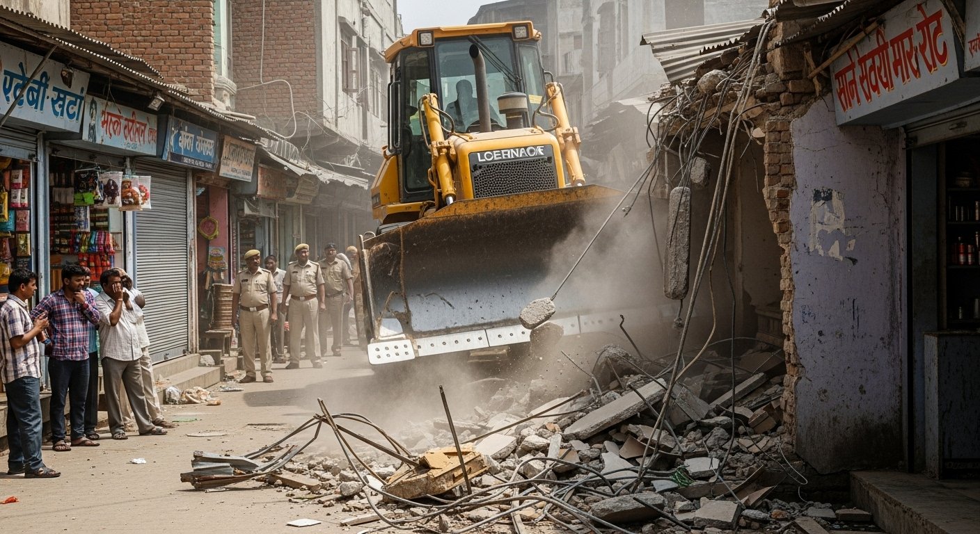 मेरठ सेंट्रल मार्केट पर चलेगा बुलडोजर: 25 अक्टूबर को ध्वस्त होंगी अवैध दुकानें