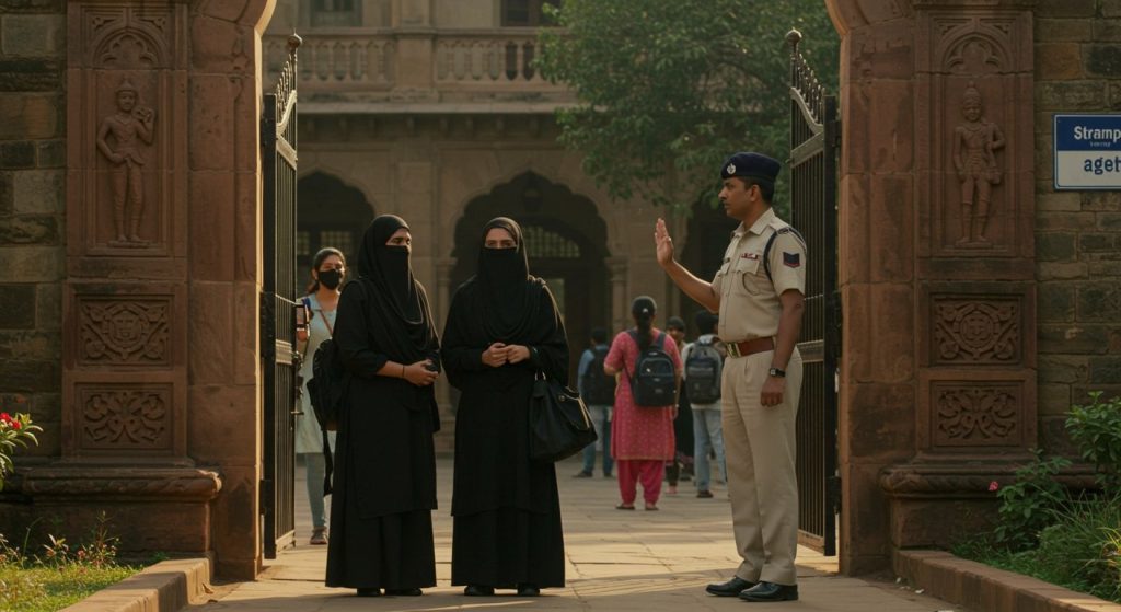Burqa Controversy at Meerut's Ismail College: Female Students Stopped, Discrimination Allegations Fuel Tensions