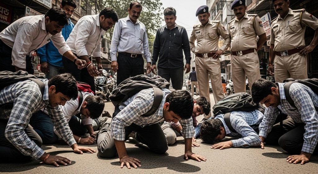 Meerut: Thuggery Using Name of Energy Minister of State; Students Beaten, Forced to Rub Noses on Road in Front of Police